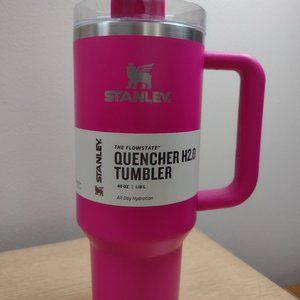 Stanley 40 oz. Quencher Camelia (Hot Pink) H2.0 FlowState Tumbler Bottle NEW